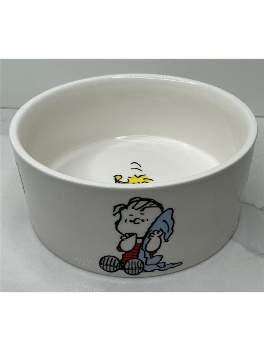 Peanuts Pet Dog Bowl by Gibson Snoopy Charlie Brown & Gang 6" x 2.5" Stoneware
